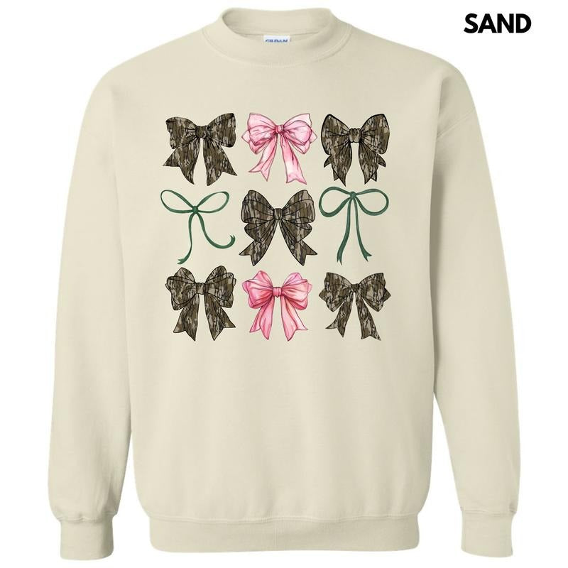 Girly Camo Bow Collage Sweatshirt 'NLB' T-Shirts, Hoodie | HypeDripTees.com