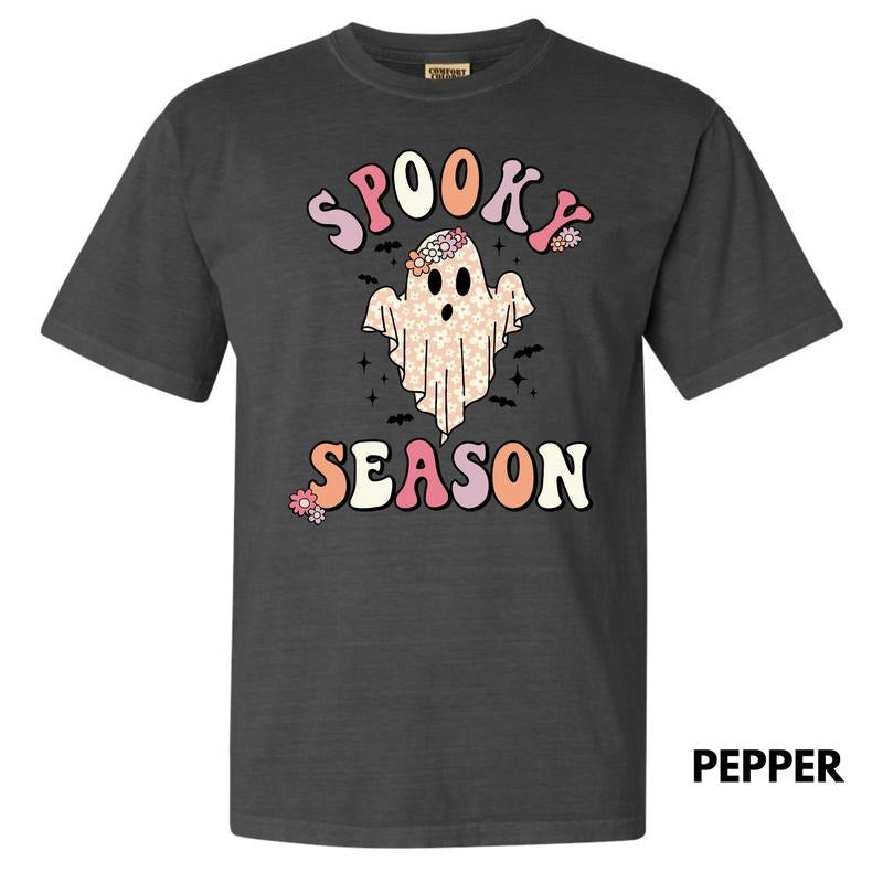 Girly Spooky Season Comfort Colors T-Shirt 'NLB' Hoodie, Sweatshirt | HypeDripTees.com