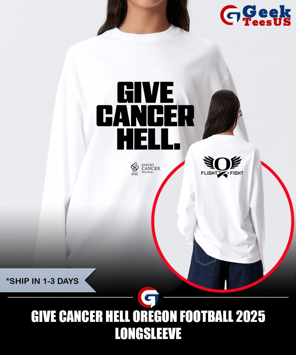 Give Cancer Hell Oregon Football 2025 shirt