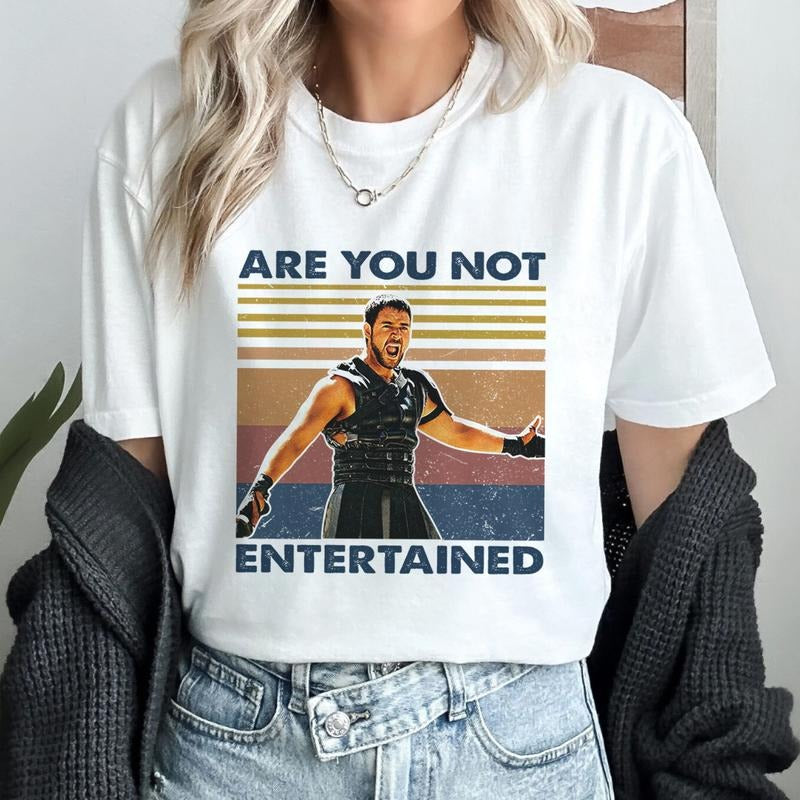 Gladiator Movie Shirt Gladiator Maximus Shirt Are You Not Entertained Shirt Hoodie, Sweatshirt | HypeDripTees.com