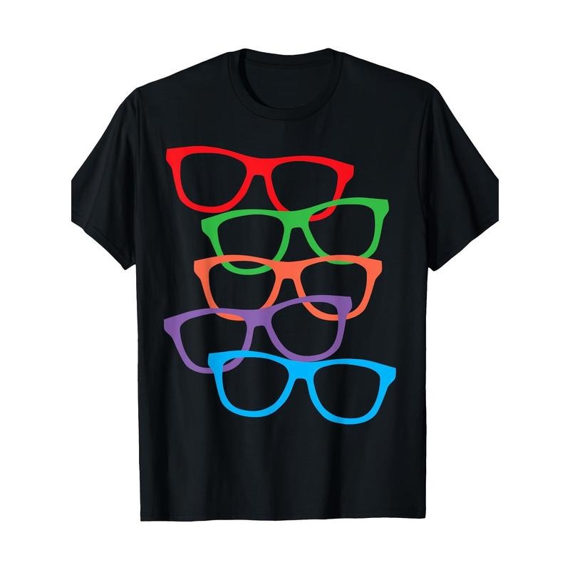 Glasses print, perfect adult glasses 100% cotton T-shirt Made in USA Hoodie, Sweatshirt | HypeDripTees.com