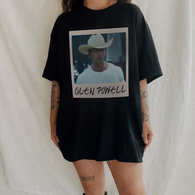 Glen Powell Cowboy T-shirt, Sweatshirt, Hoodie | HypeDripTees.com