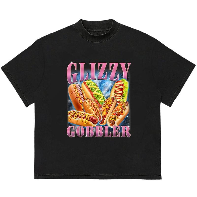 Glizzy Gobbler T-Shirt Essential Graphic Tees for Him and Her Classic 90s Retro Hoodie, Sweatshirt | HypeDripTees.com