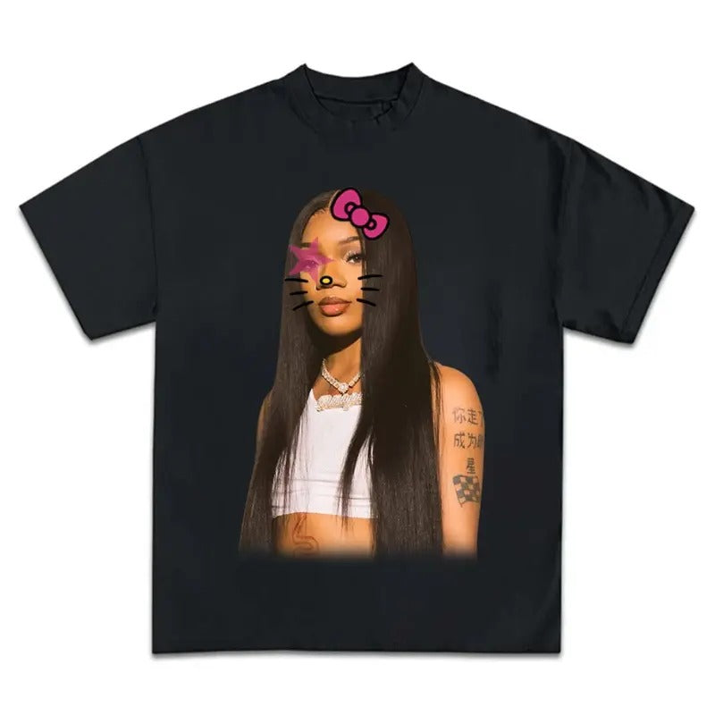 Glo Da P Kitty Super Star Graphic Rap Tee Shirt Top Streetwear New Design Hoodie, Sweatshirt | HypeDripTees.com
