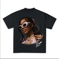 Glo Signature Glasses Big Face Graphic Rap Tee Shirt Streetwear Fashion