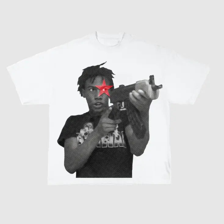 Glokk40spaz Star Graphic Y2k Fashion T Shirt Hoodie, Sweatshirt | HypeDripTees.com