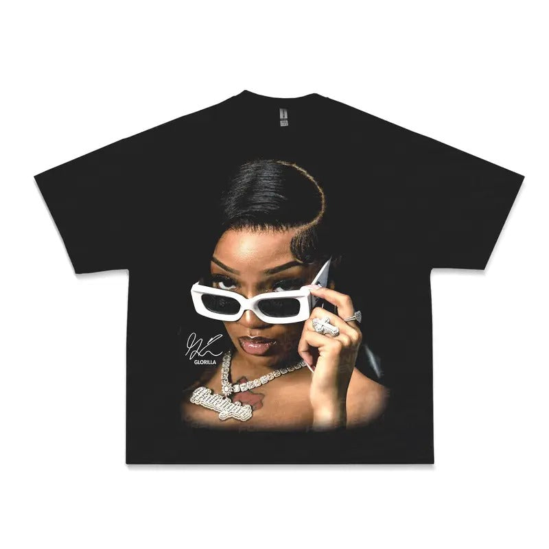 Glorilla Graphic T-shirt, Rap Streetwear Gifts Hoodie, Sweatshirt | HypeDripTees.com