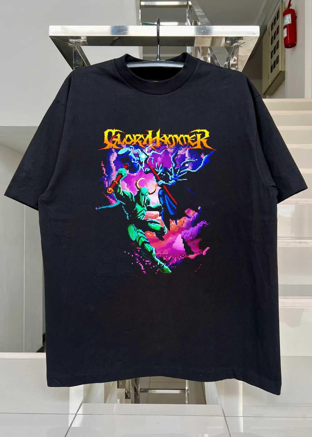 Gloryhammer Warrior Battling Sorcerer Graphic T-Shirt