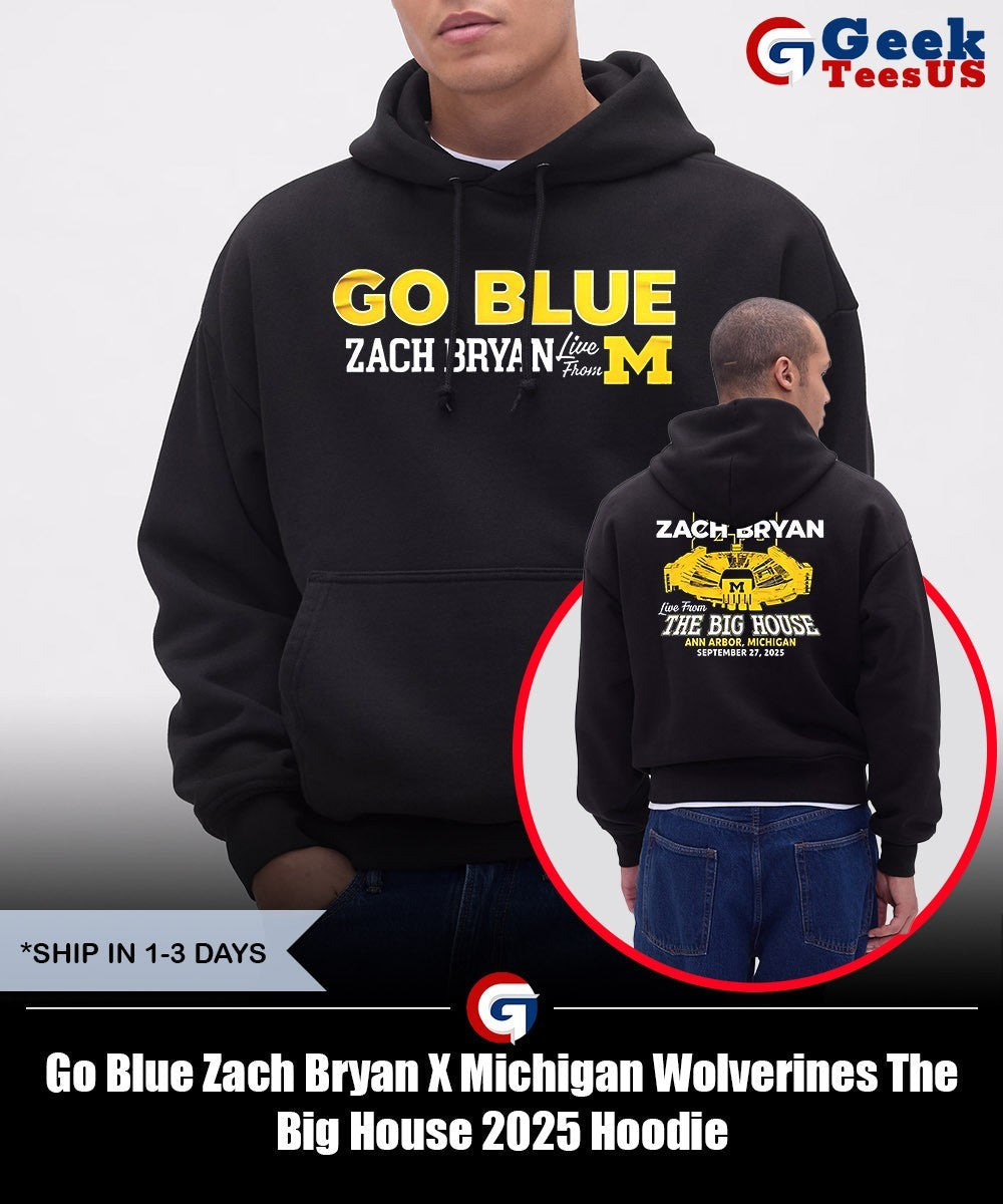 Go Blue Zach Bryan X Michigan Wolverines The Big House 2025 shirt