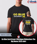 Go Blue Zach Bryan X Michigan Wolverines The Big House 2025 shirt