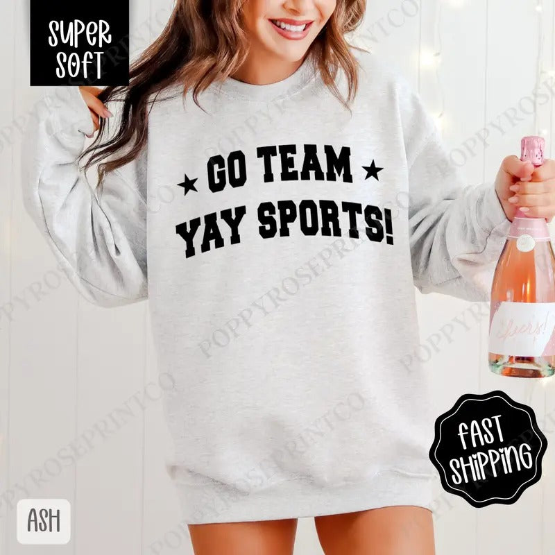 Go Team Yay Sports Game Day Football Fall T-Shirts, Hoodie, Sweatshirt