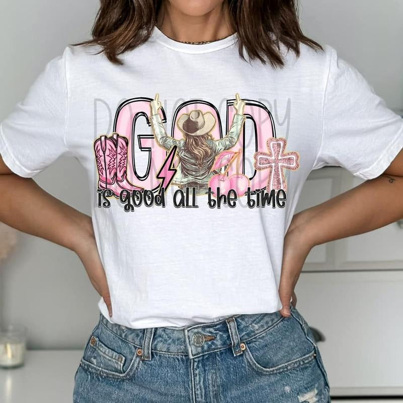 God Is Good All The Time DTF Transfers - THIS IS NOT A SHIRT style 02 Hoodie, Sweatshirt | HypeDripTees.com