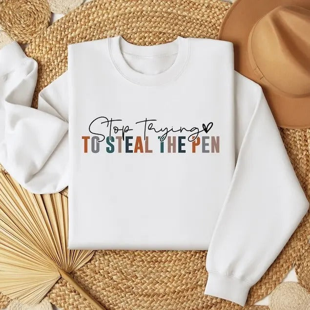 God Is Still Writing Your Story Long Sleeve TShirt, God Is Still Writing Your Story Stop Trying To Steal The Pen Shirt...