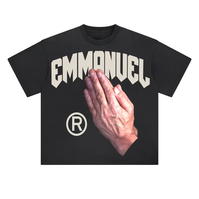God Is With Me Casual Graphic T-Shirt Y2K Clothing Graphic Tee Cotton Top Streetwear Hoodie, Sweatshirt | HypeDripTees.com