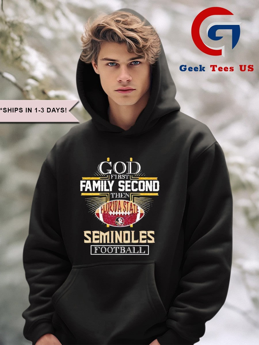 God first second Florida State Seminoles Football 2025 shirt