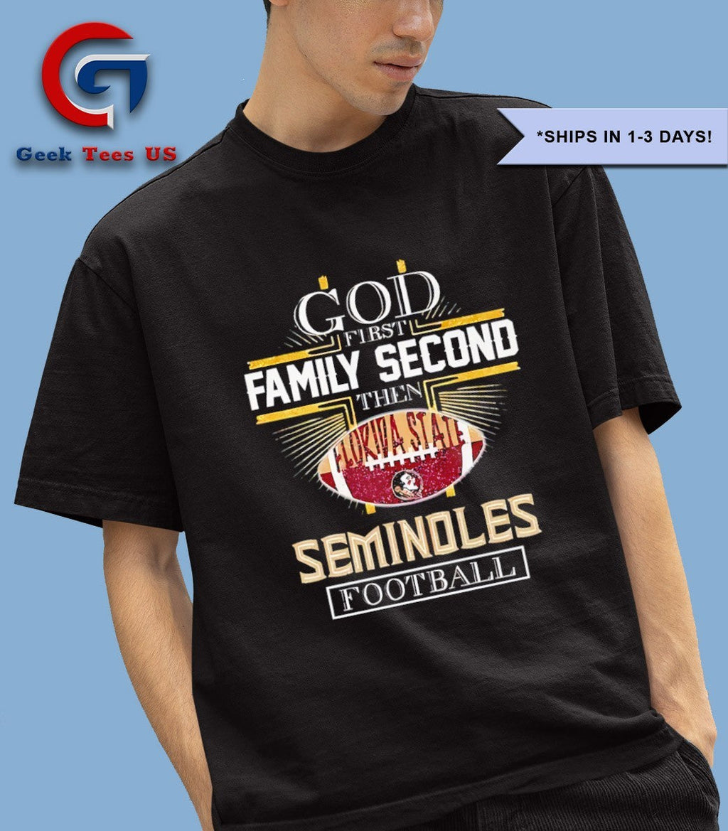 God first second Florida State Seminoles Football 2025 shirt