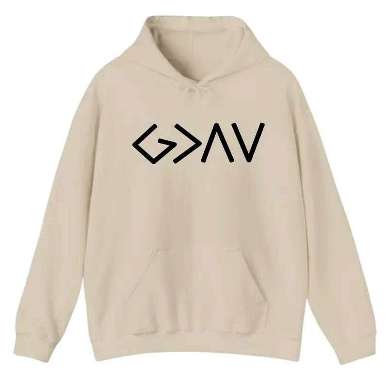 God is Greater Than the Highs and Lows Hoodie Sweatshirt T-Shirt, Bible Jesus Lover Gift, Trendy Shirt | HypeDripTees.com