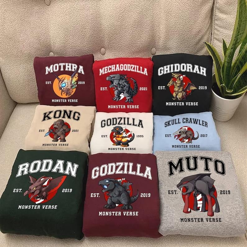 Godzilla Character Shirt, Godzilla Shirt, Godzilla x Kong The New Empire 2024 Shirt, GodzillaxKong Shirt, Godzilla Kong...