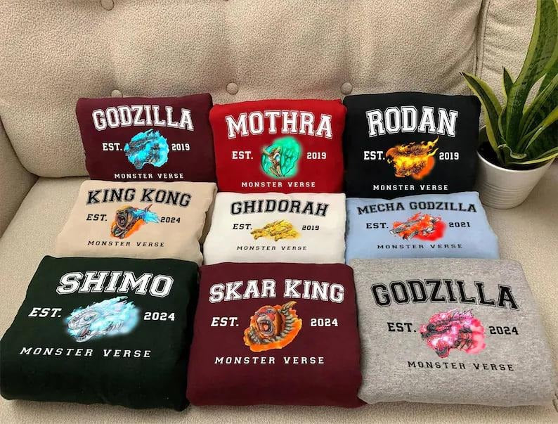 Godzilla Character Shirt, Godzilla X Kong Shirt, Godzilla Characters shirt, Monster Verse Shirt, Godzilla Movie 2024...