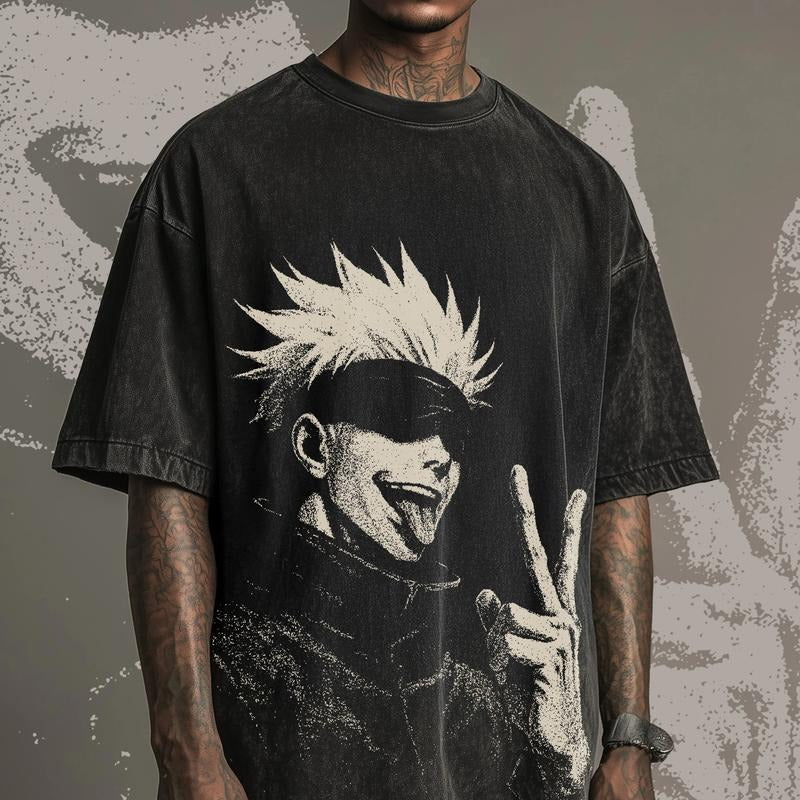 Gojo Satoru Jujutsu Kaisen Shirt, Anime Shirt, Gojo Badass Shirt, Gift For Him, Gift For Her, Unisex TShirt Hoodie,...