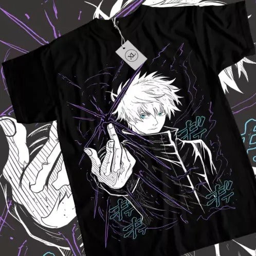 Gojo Satoru T-Shirt Megumi Itadori Yuji Jujutsu Kaisen Sukuna Anime Tee All Size Hoodie, Sweatshirt | HypeDripTees.com