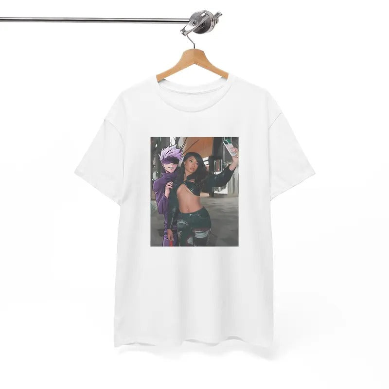 Gojo x Megan Tshirt, Anime Tshirt, Jujutsu Kaisen Tshirt, Funny Tshirt Hoodie, Sweatshirt | HypeDripTees.com
