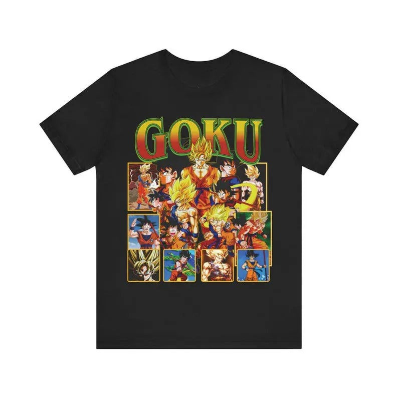 Goku Anime T-Shirt, Anime T-Shirt, Graphic Anime Tee, Son Goku, For Lovers Of Dragonball Z, Men's & Women's Unisex...