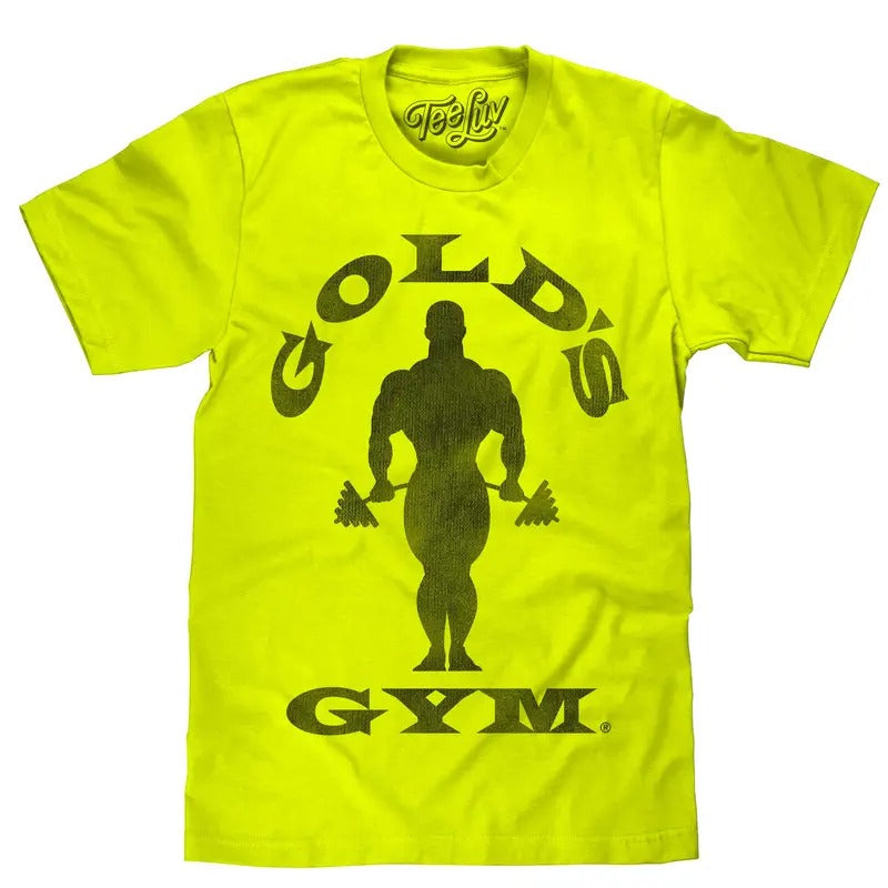 Gold's Gym Strongman T-Shirt - Neon Yellow Hoodie, Sweatshirt | HypeDripTees.com