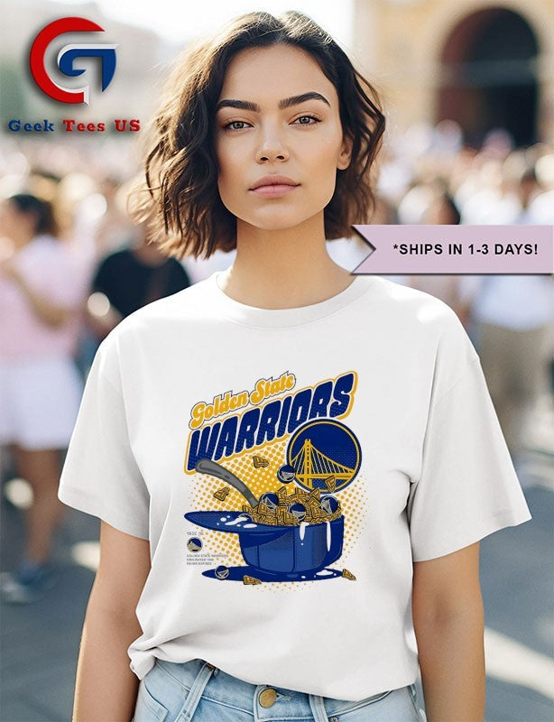Golden State Warriors Cereal Bowl NBA 2025 graphic shirt