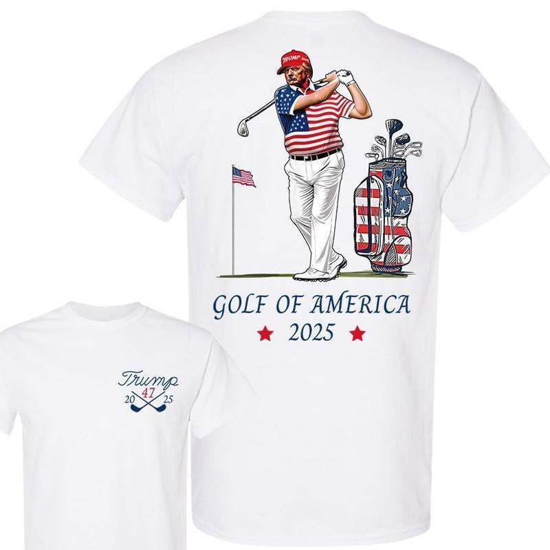 Golf Of America 2025 Trump Shirt Sweatshirt Hoodie, Trump Supporter MAGA Gift, Golf Gift For Dad, Trump Golf Shirt, All...