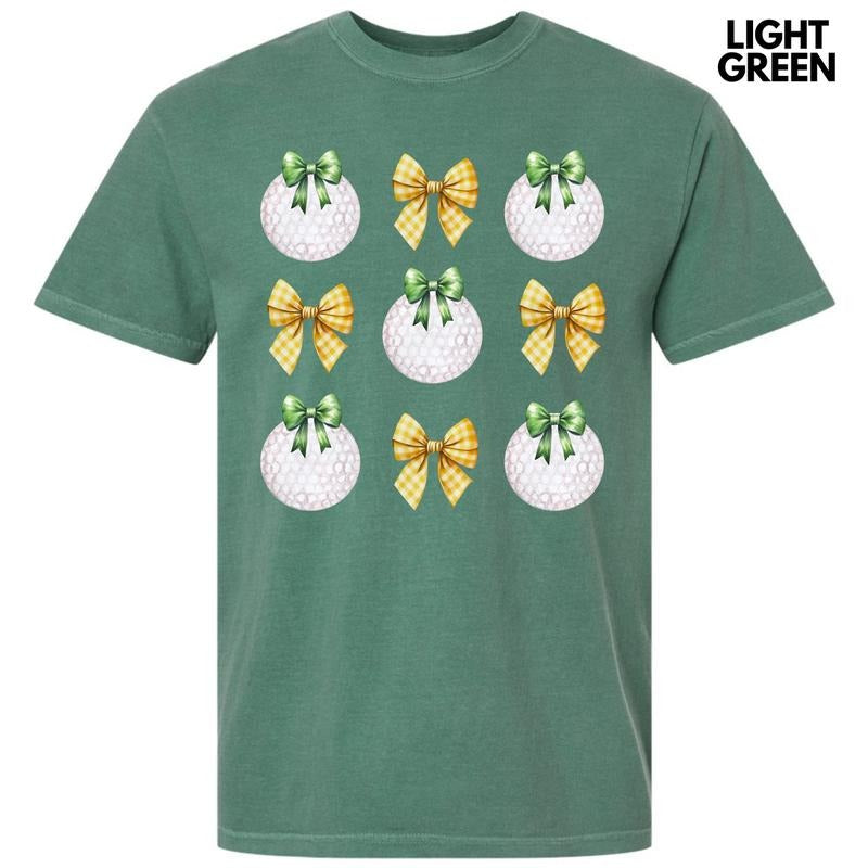 Golf Plaid Bow Collage Comfort Colors T-Shirt 'NLB' Hoodie, Sweatshirt | HypeDripTees.com