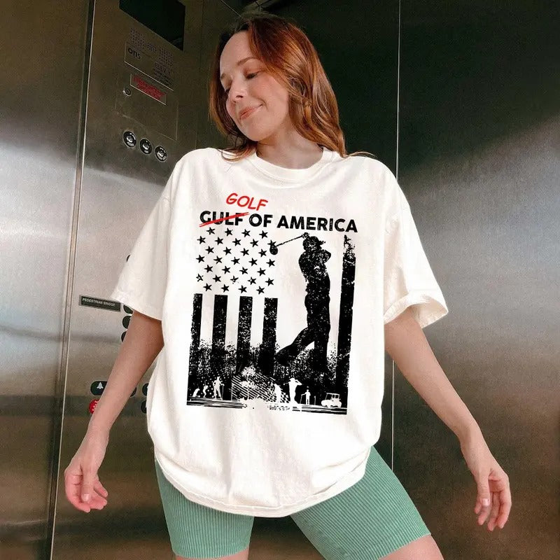 Golf of America Trump T-Shirt, Sweatshirt Funny Trummp Hoodie, Truump 2025 shirt, America Shirt | HypeDripTees.com