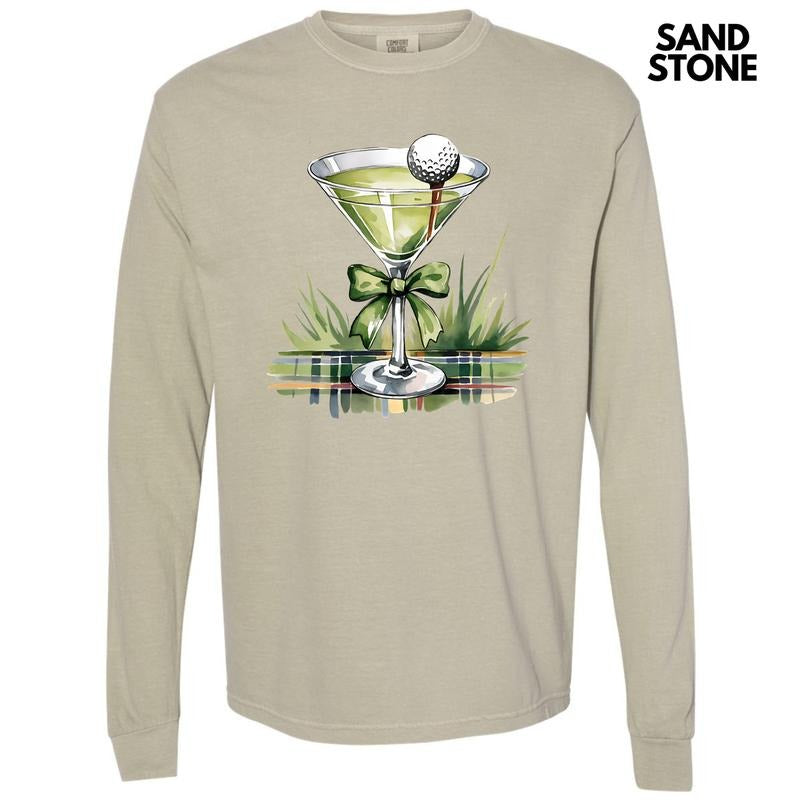Golfing Martini Long Sleeve Comfort Colors T-Shirt 'NLB' Hoodie, Sweatshirt | HypeDripTees.com