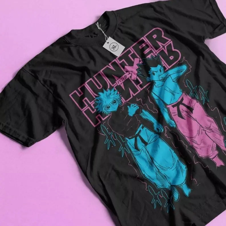 Gon And killua Graphic T-shirt, Hisoka Hunter Meruem Zoldyck Art  Anime Shirt Hoodie, Sweatshirt | HypeDripTees.com
