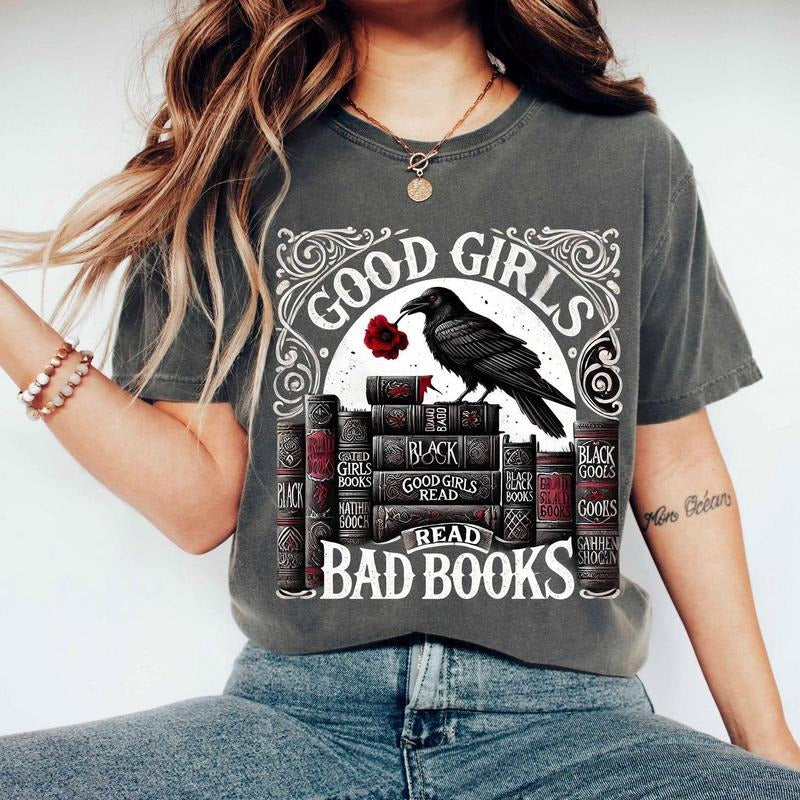 Good Girls Bad Books Dark romance Shirt, Smut Shirt , Spicy book , Book lover , Reader Hoodie, Sweatshirt | HypeDripTees.com