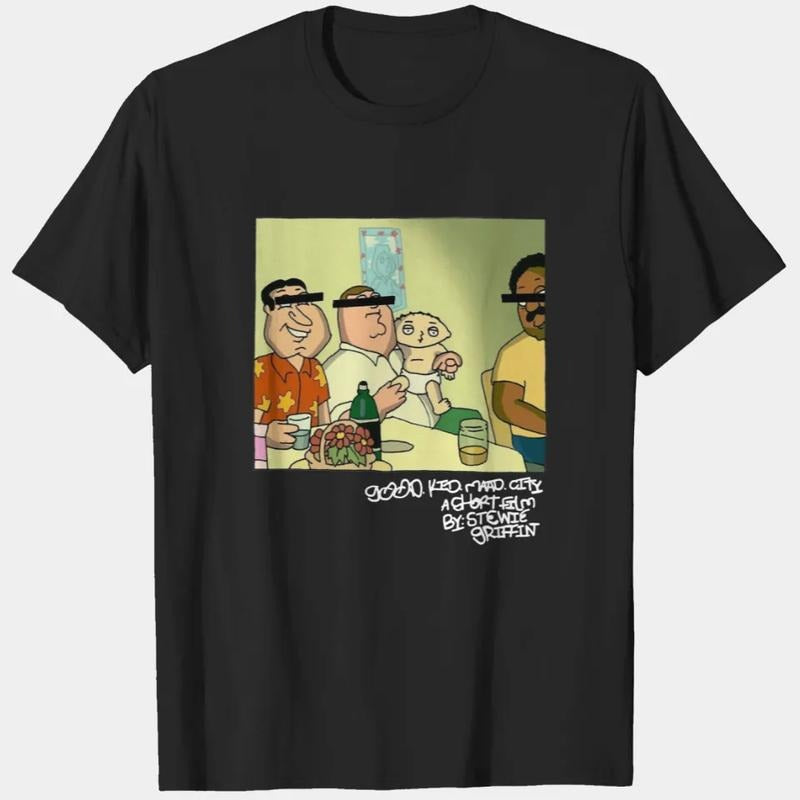 Good Kid Album T-Shirt Featuring Family Guy Cartoon Mashup Design Hoodie, Sweatshirt | HypeDripTees.com