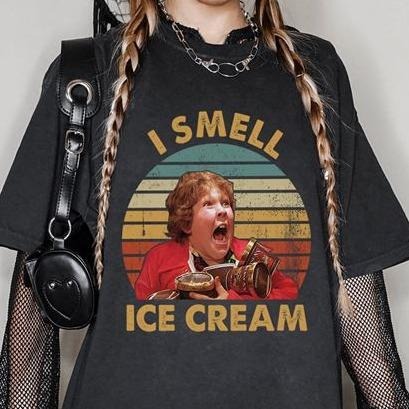 Goonies Movies Shirt Chunk I Smell Ice Cream Goonies Shirt Hoodie, Sweatshirt | HypeDripTees.com