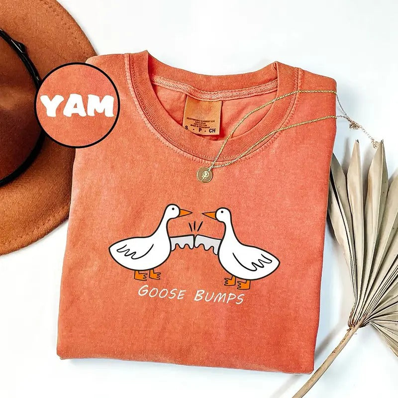 Goose Bumps Shirt, Silly Goose T-Shirt, Goosebumps Sweatshirt, Funny Goose Outfit, Goose Lover Sweatshirt, Goose Couple...