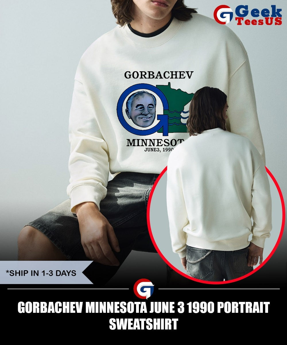 Gorbachev Minnesota June 3 1990 portrait shirt