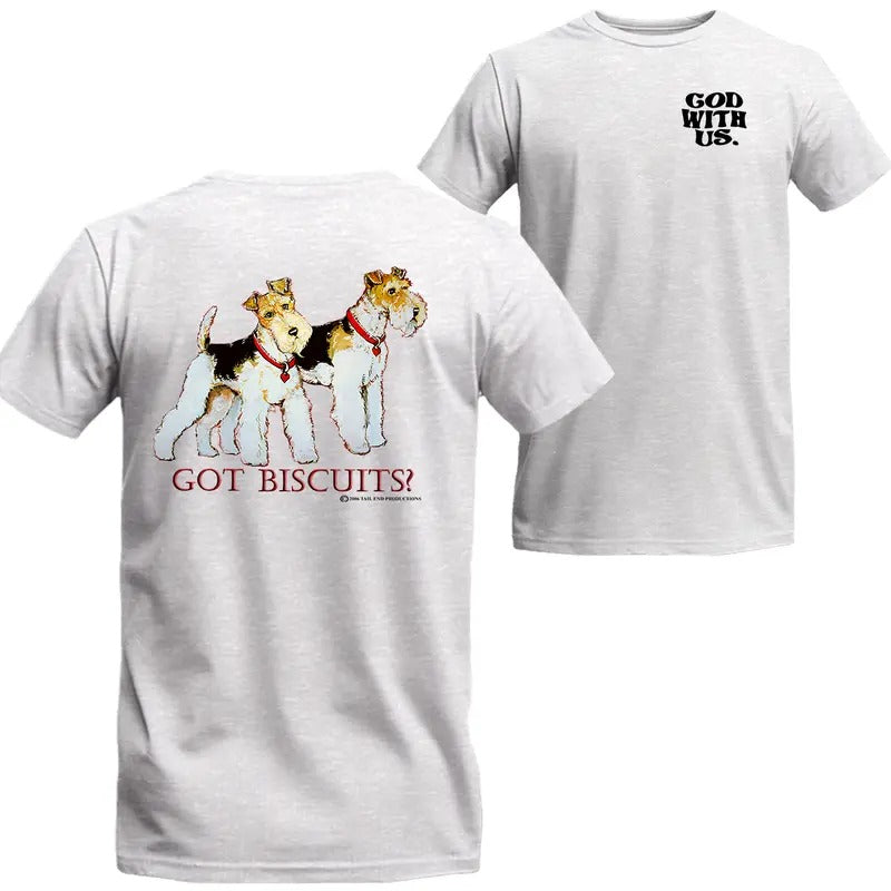 Got Biscuits Fox Terrier Dog Lovers T-Shirt, MW Unisex Shirt Menswear Top Hoodie, Sweatshirt | HypeDripTees.com