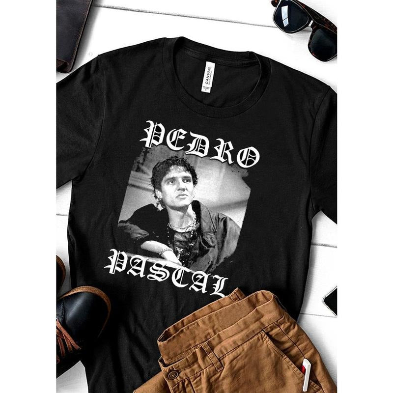 Goth Pedro Pascal on black unisex shirt Hoodie, Sweatshirt | HypeDripTees.com