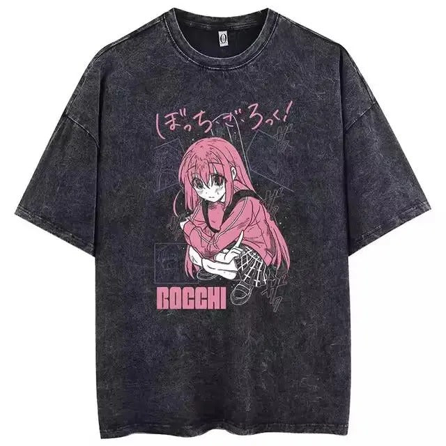 Gotoh Hitori Bocchi the Rock Japanese Anime Manga Waifu Wash T-Shirt Hoodie, Sweatshirt | HypeDripTees.com