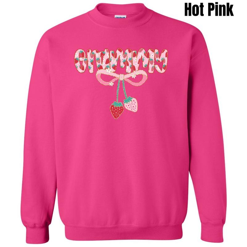 Grammy Strawberry Coquette Sweatshirt 'NLB' T-Shirts, Hoodie | HypeDripTees.com