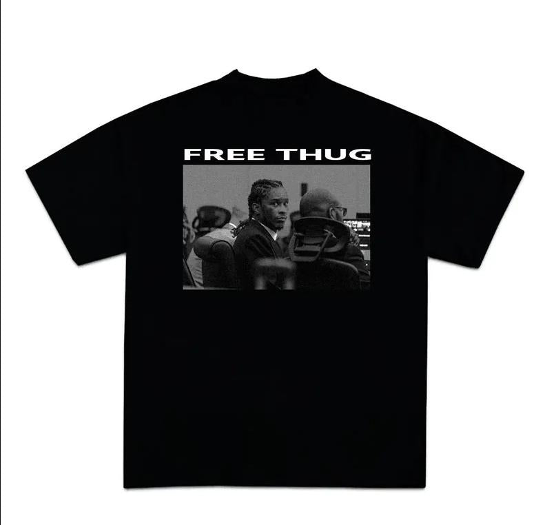 Graphic "Free Thuggg" Shirt Tee Shirt Hoodie, Sweatshirt | HypeDripTees.com