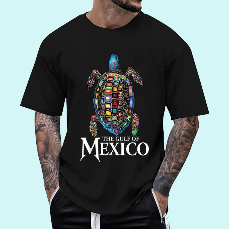 Graphic Sea Turtle Gulf of Mexico Never Forget Trump T-Shirt | Tee For Men and Women, Unisex Cotton Hoodie, Sweatshirt