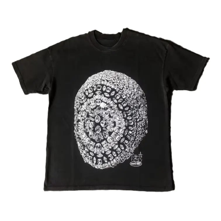 Skull Artistic Black Casual Cotton Shirt Unique Streetwear Art Lovers Menswear Womenswear Top T-Shirts, Hoodie, Sweatshirt