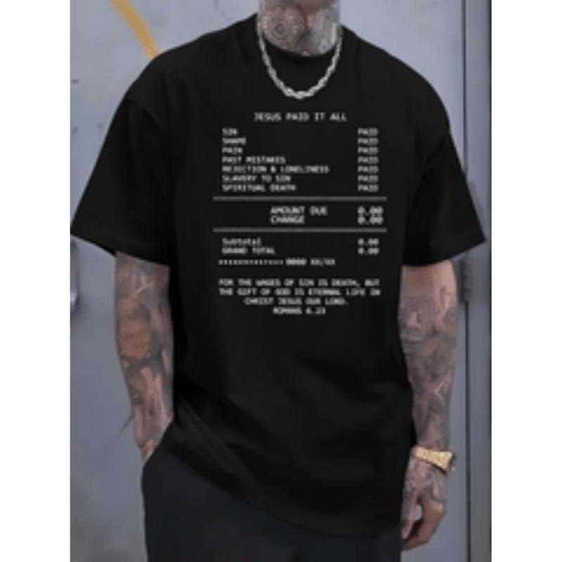 [Graphic Tees] Cotton   paid   printed t shirts mens t shirts summer casual short sleeve t shirts mens summer clothing...