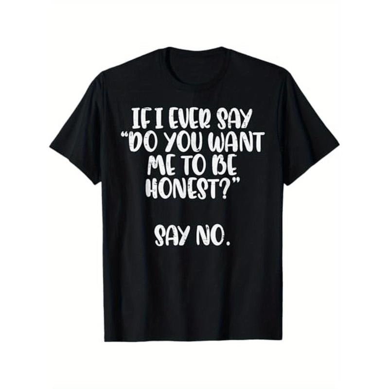 [Graphic Tees] Cotton   want me   say no funny saying women men t shirt 100 cotton halloween thanksgiving christmas gift...