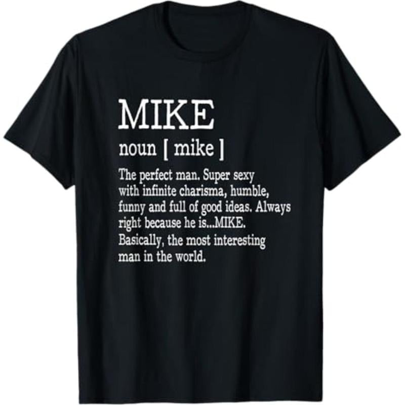 [Graphic Tees] Cotton  Adult Definition - First Name Mike Men T-Shirt Funny T-Shirt Hoodie, Sweatshirt | HypeDripTees.com