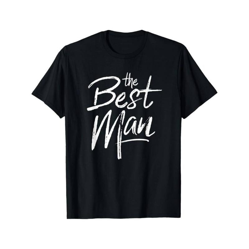 [Graphic Tees] Cotton  Best Man Matching Bachelor Party Groomsman Group T-Shirt Crew Neck Summer Comfortable Casual Short...